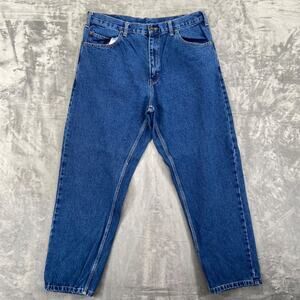 Berne Men's Straight Jeans Size 38x28 Blue Denim